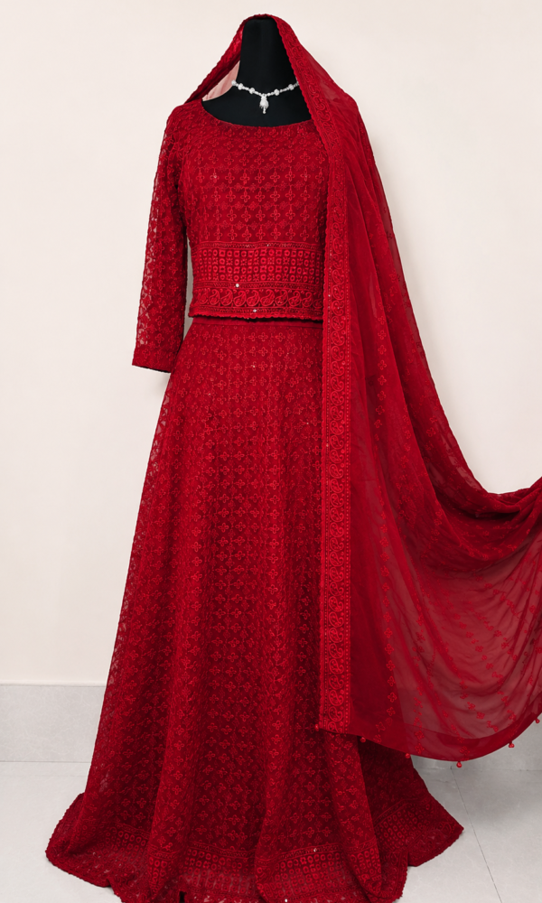 Red 3PC Lehenga choli