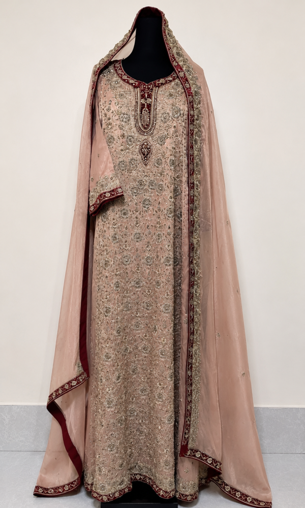 Peach Bridal Maxi 3PC