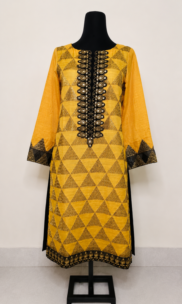 Khaadi Mustard 2PC